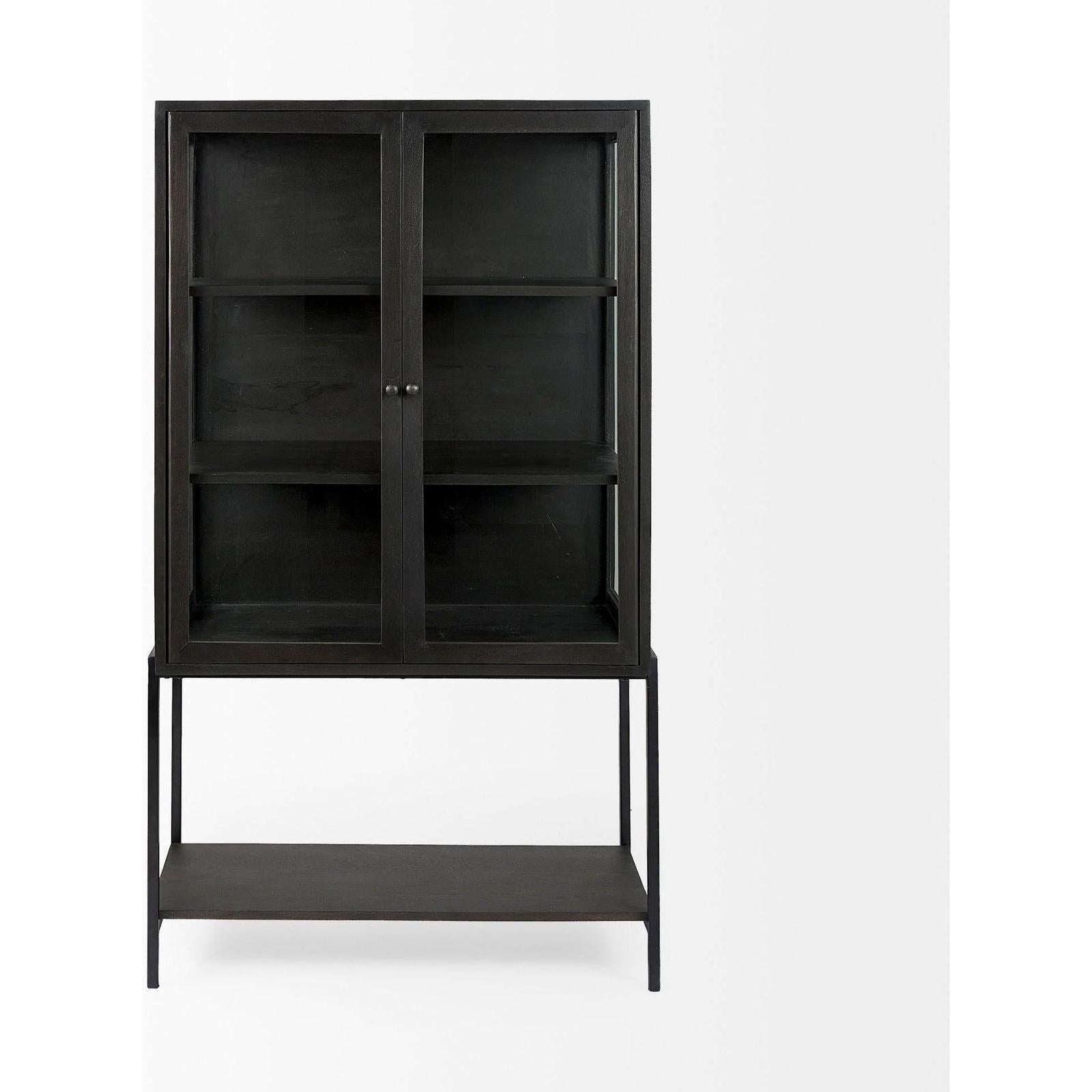Mercana Arelius Wood Display Cabinet