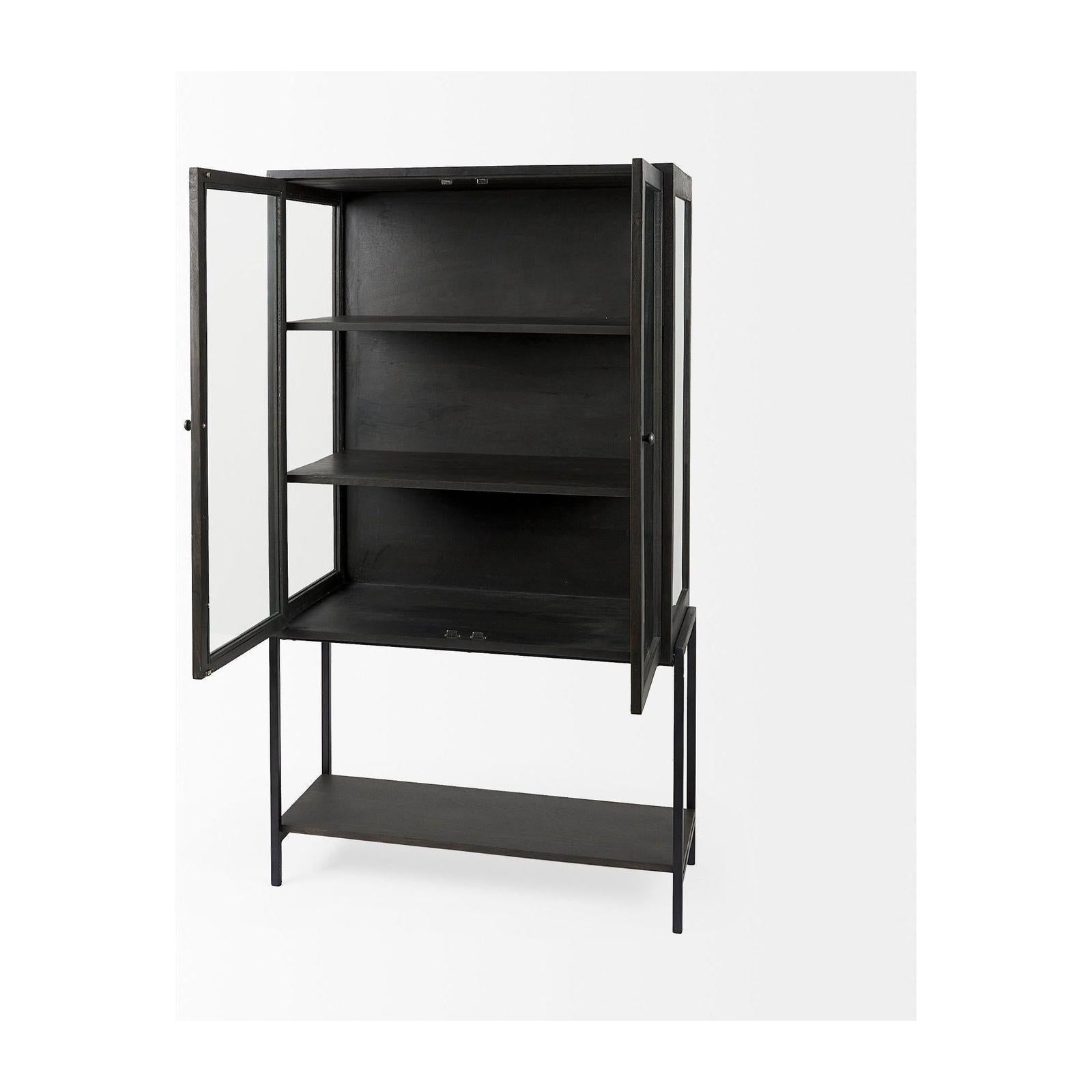 Mercana Arelius Wood Display Cabinet