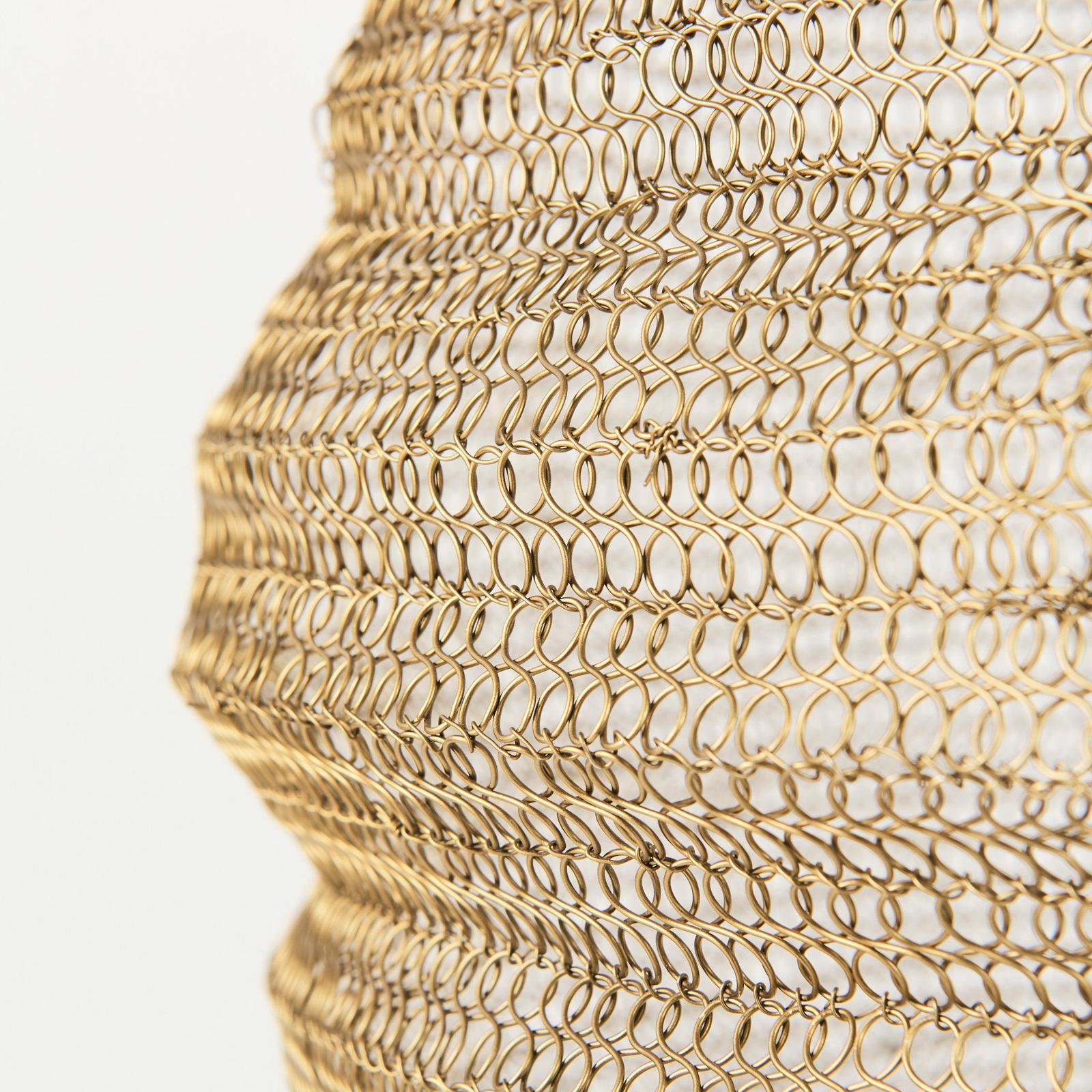 Mercana Halycon Gold Mesh and Iron Pendant Light