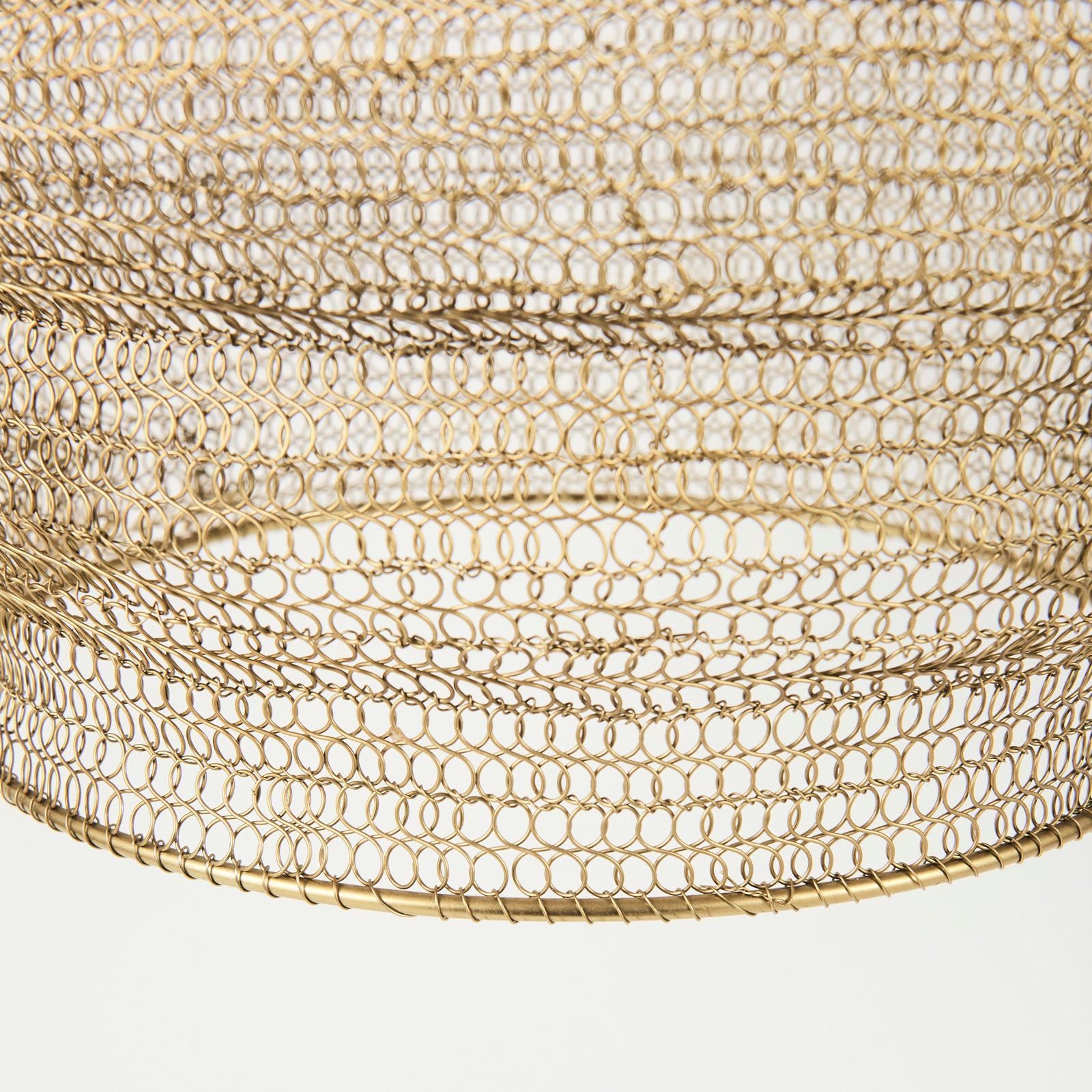 Mercana Halycon Gold Mesh and Iron Pendant Light