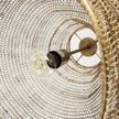 Mercana Halycon Gold Mesh and Iron Pendant Light