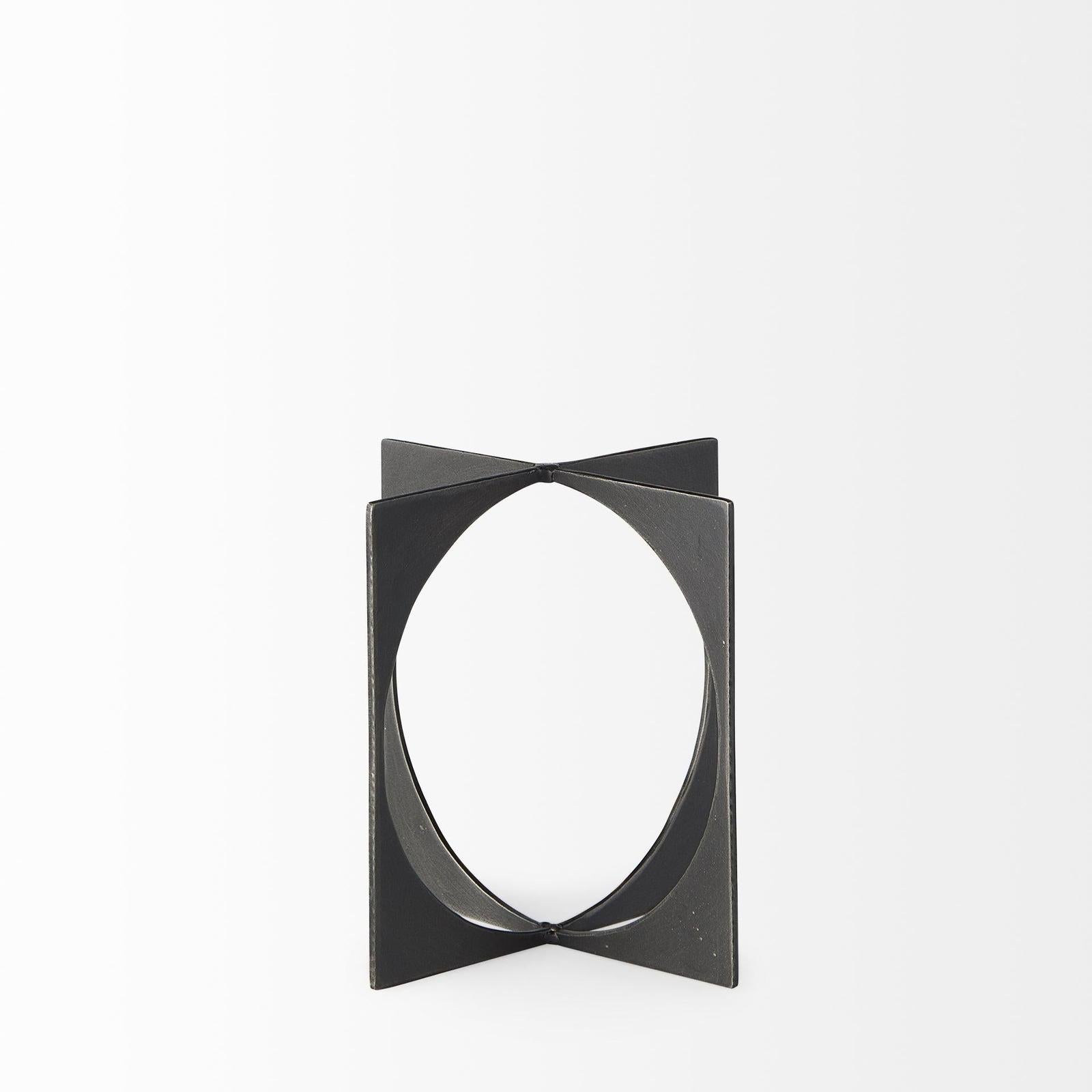 Mercana Lima Gunmetal Metal Decorative Object