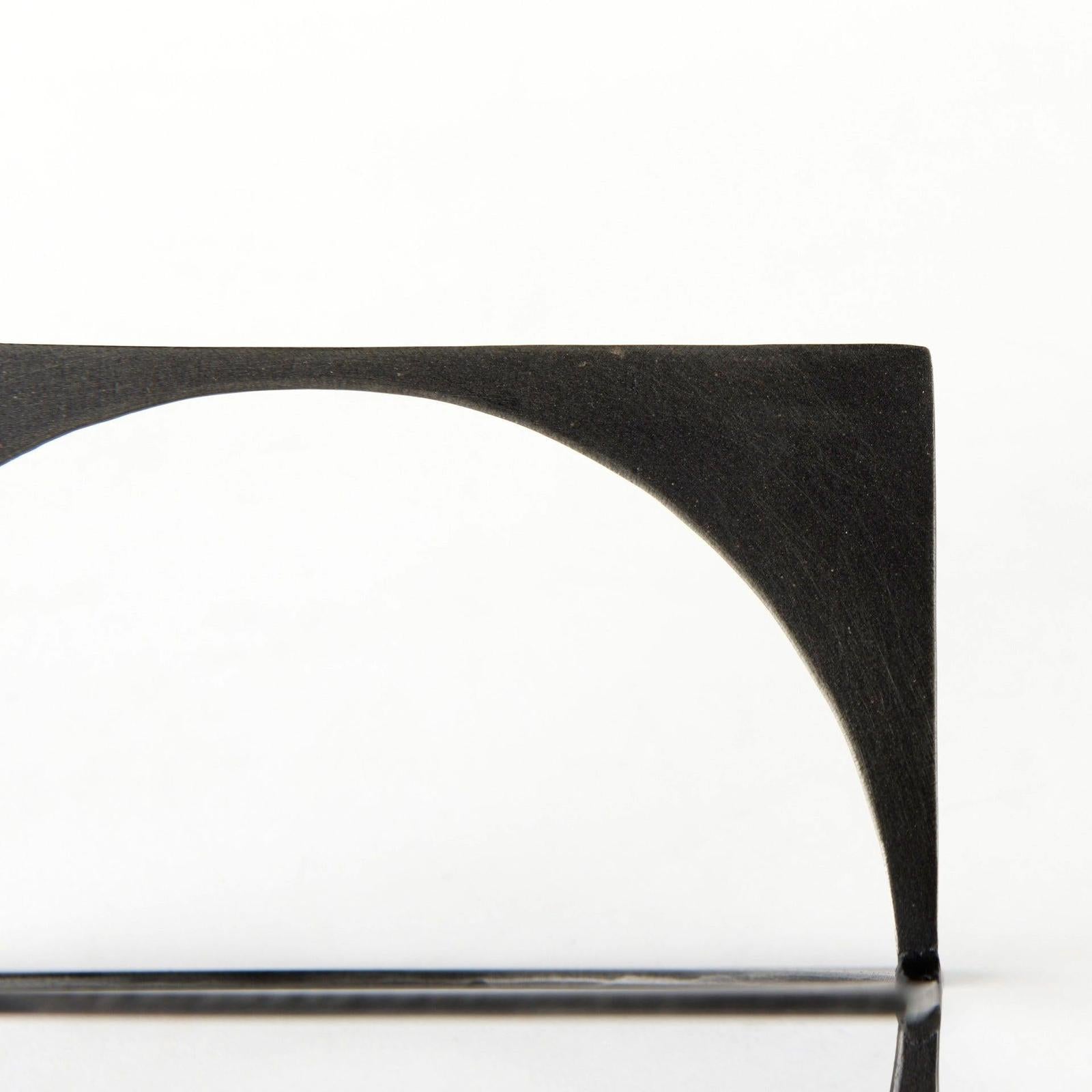 Mercana Lima Gunmetal Metal Decorative Object