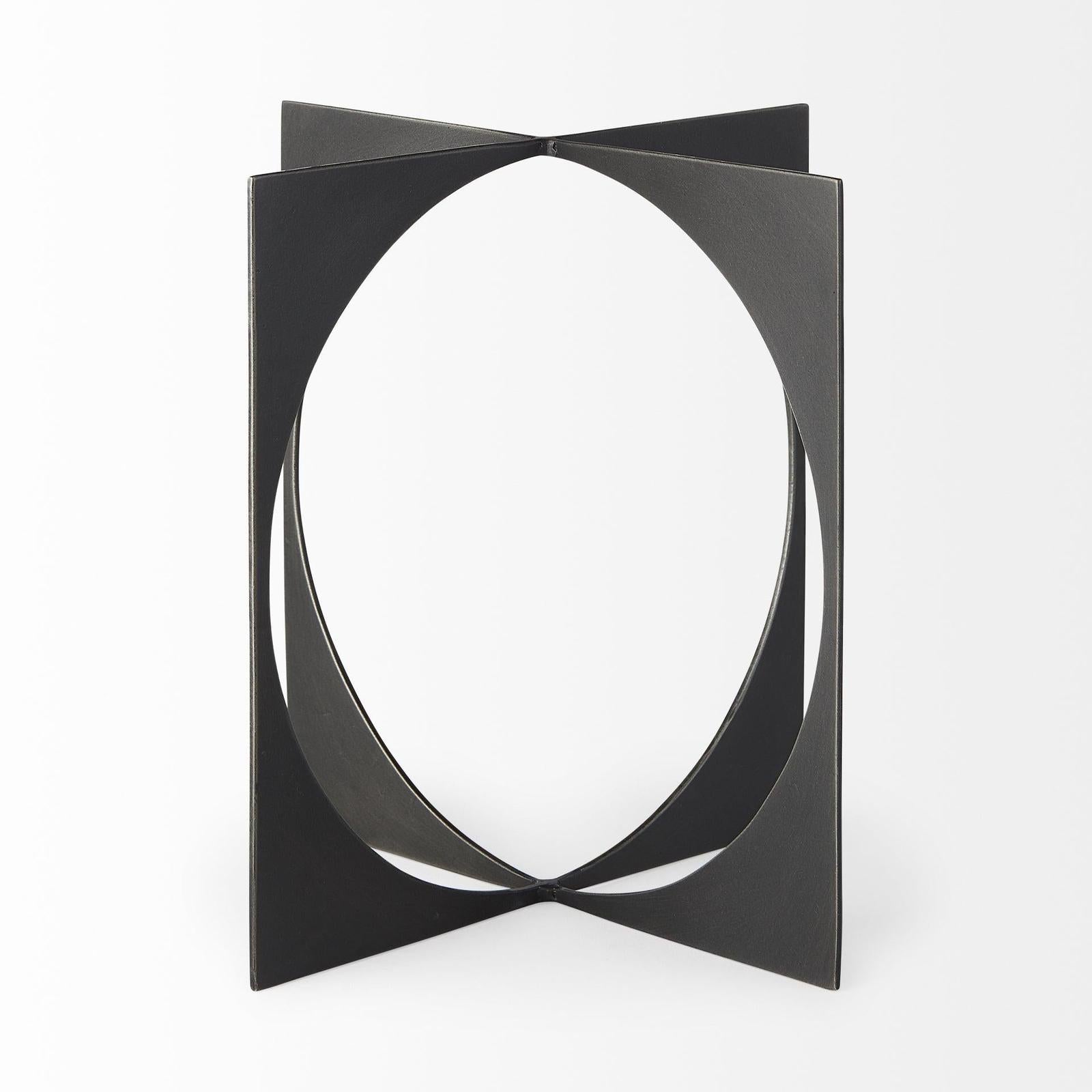 Mercana Lima Gunmetal Metal Decorative Object