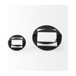 Mercana Cusco Black Iron Small Gunmetal Geometric Decorative Object Clearance