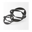 Mercana Cusco Black Iron Small Gunmetal Geometric Decorative Object Clearance