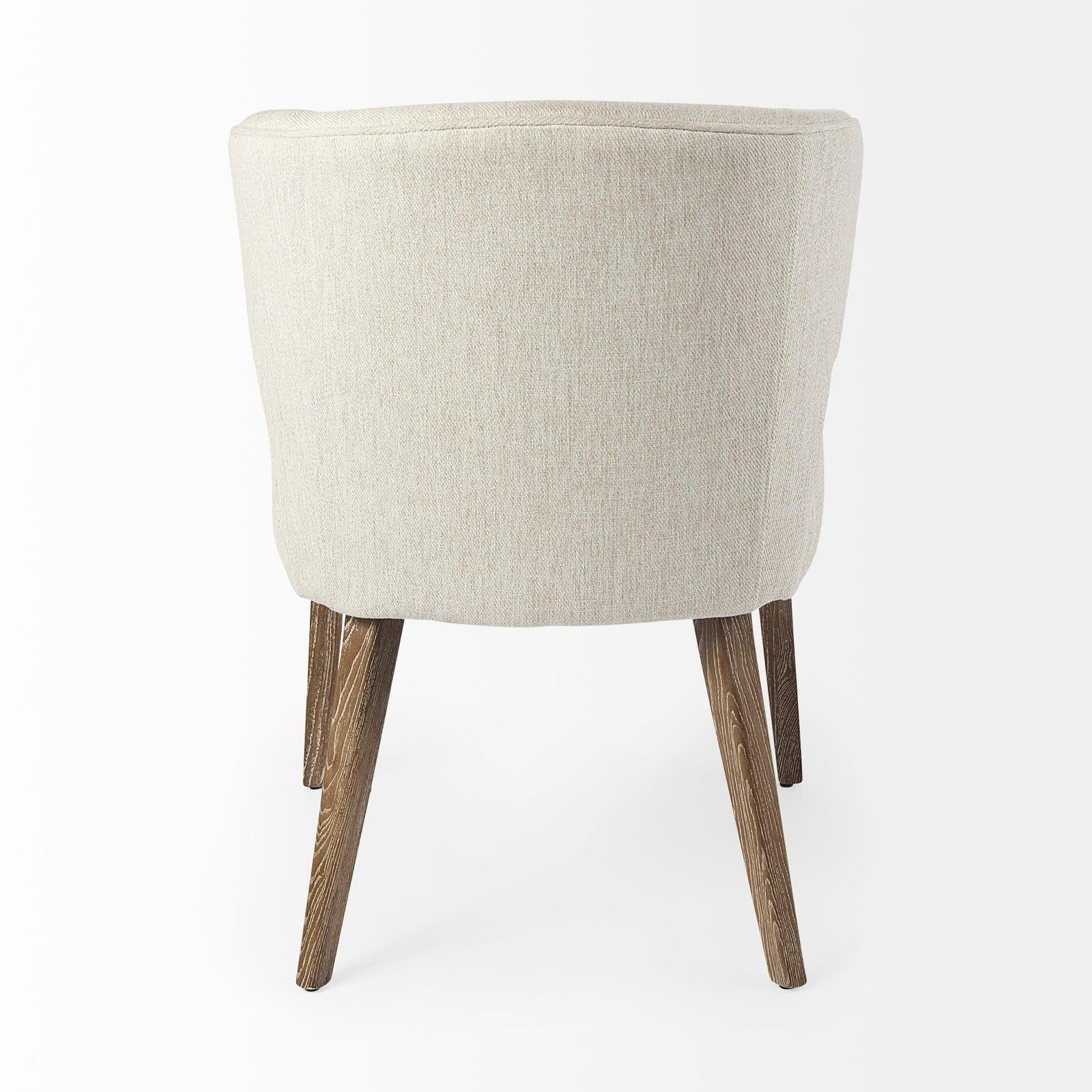 Mercana Niles Wooden Legs Wingback Dining Chair