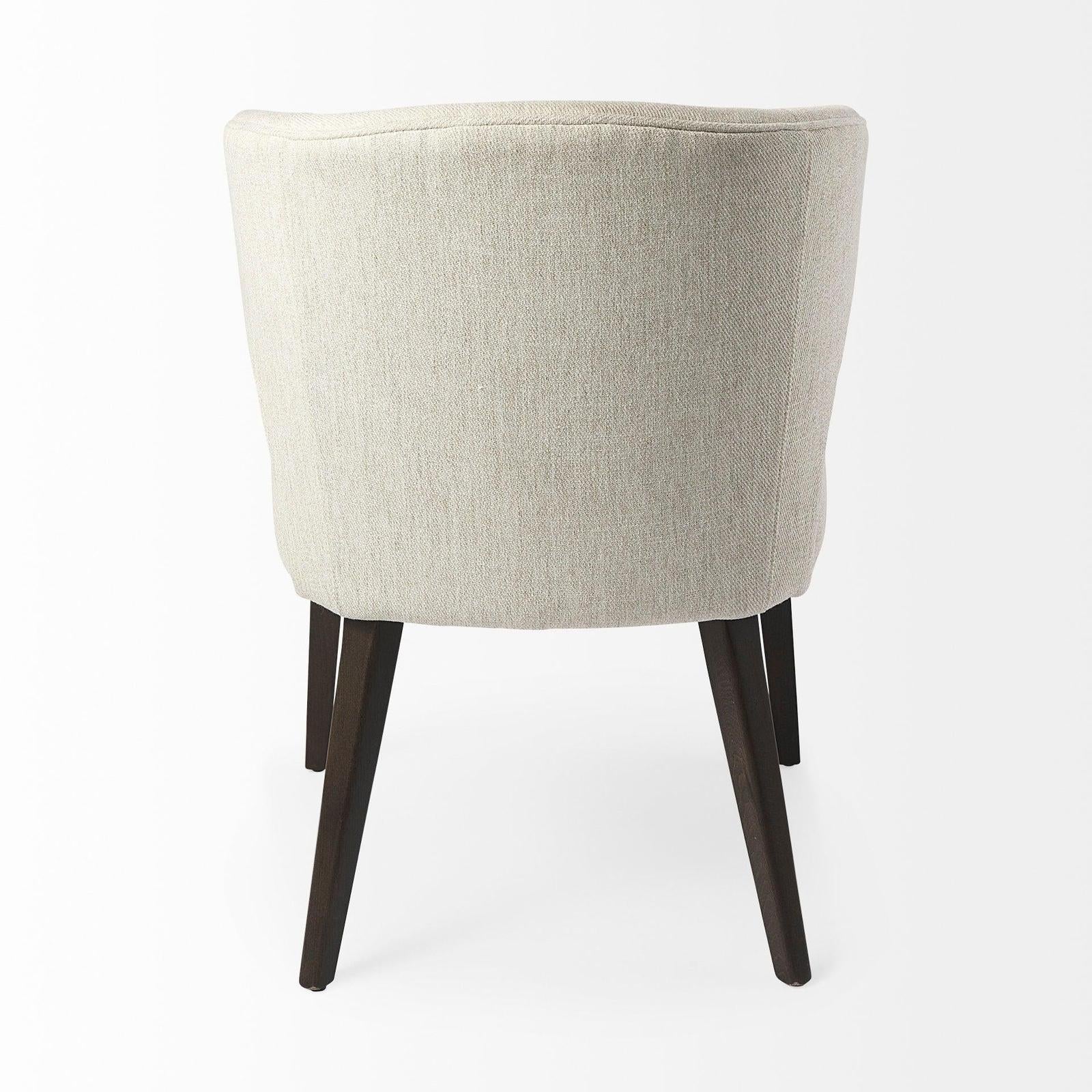 Mercana Niles Wooden Legs Wingback Dining Chair