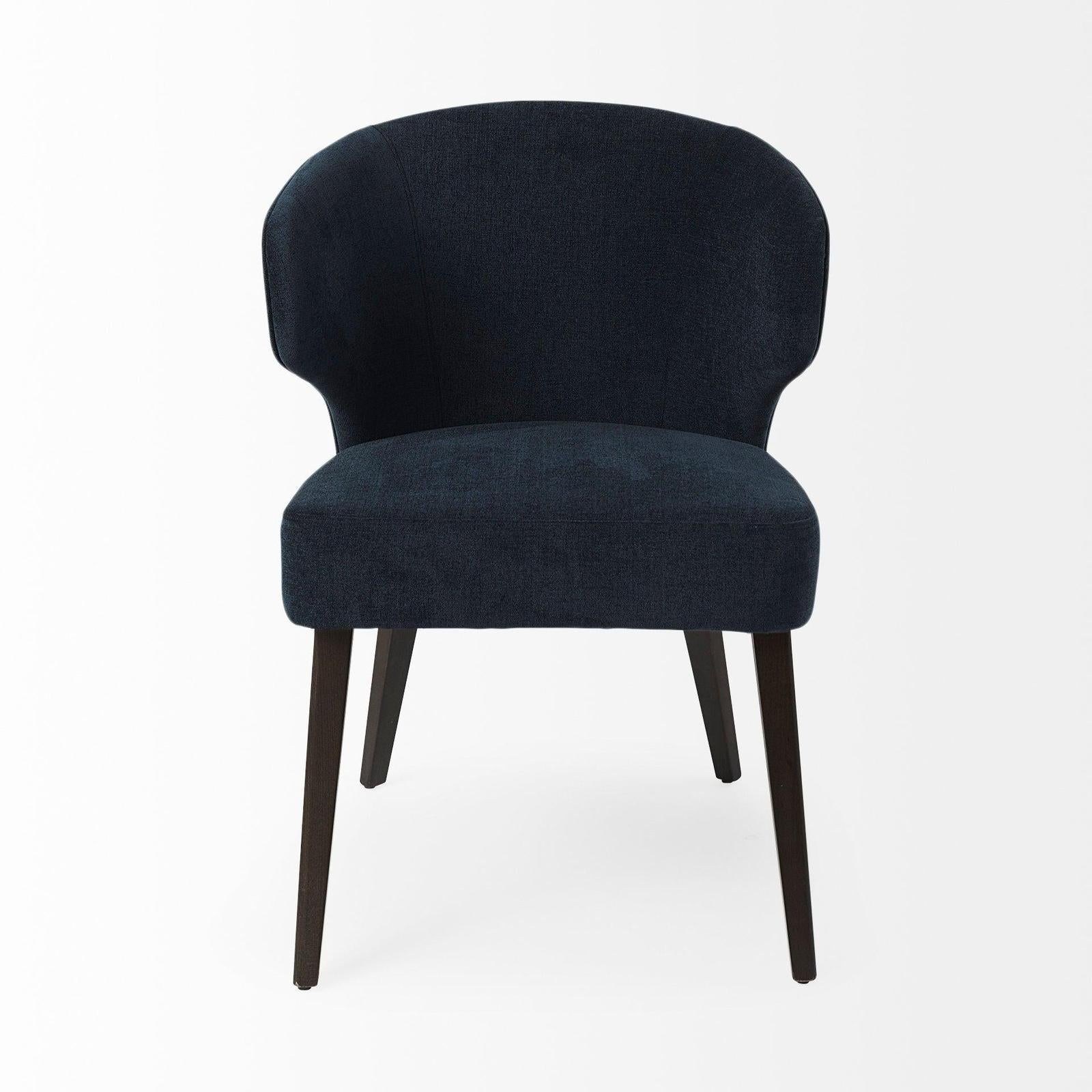 Mercana Niles Wooden Legs Wingback Dining Chair