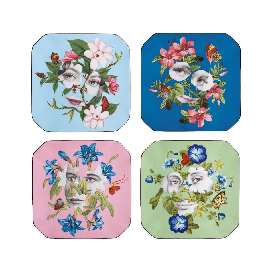 Vista Alegre Fete Vos Jeux Dessert Plates by Christian Lacroix - Set 4
