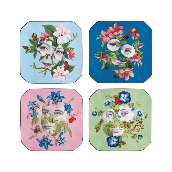 Vista Alegre Fete Vos Jeux Dessert Plates by Christian Lacroix - Set 4