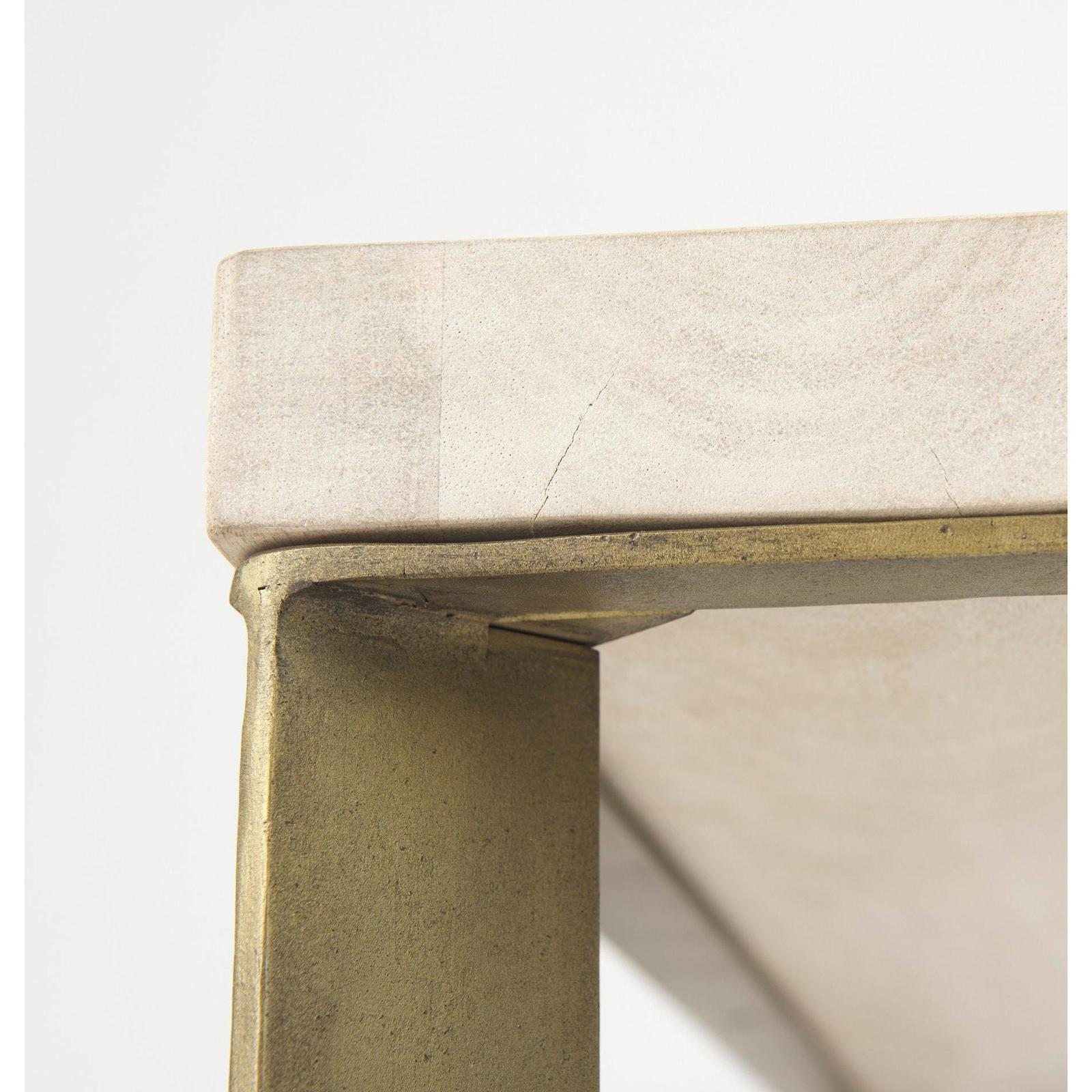 Mercana Faye Metal Base Square Coffee Table