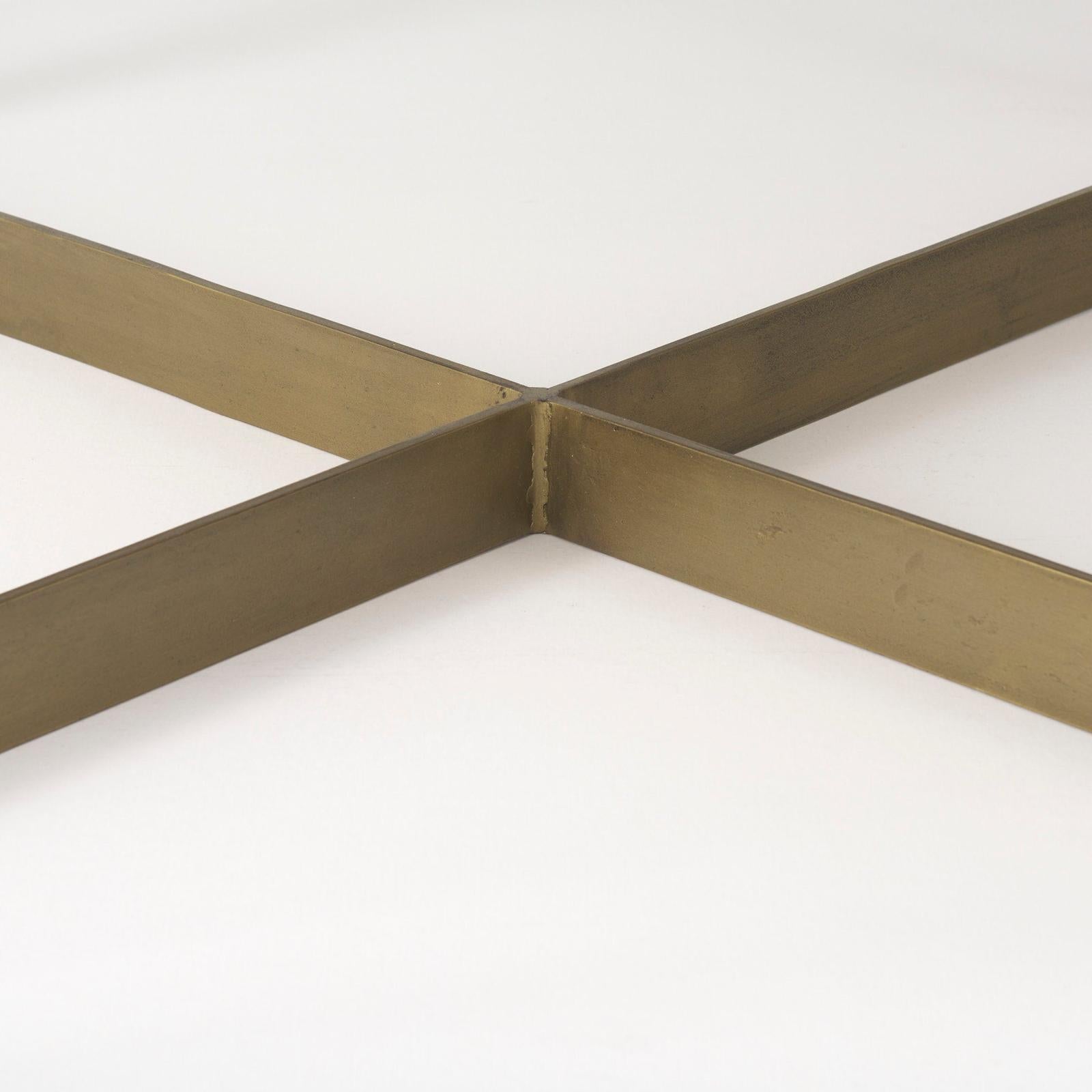 Mercana Faye Metal Base Square Coffee Table