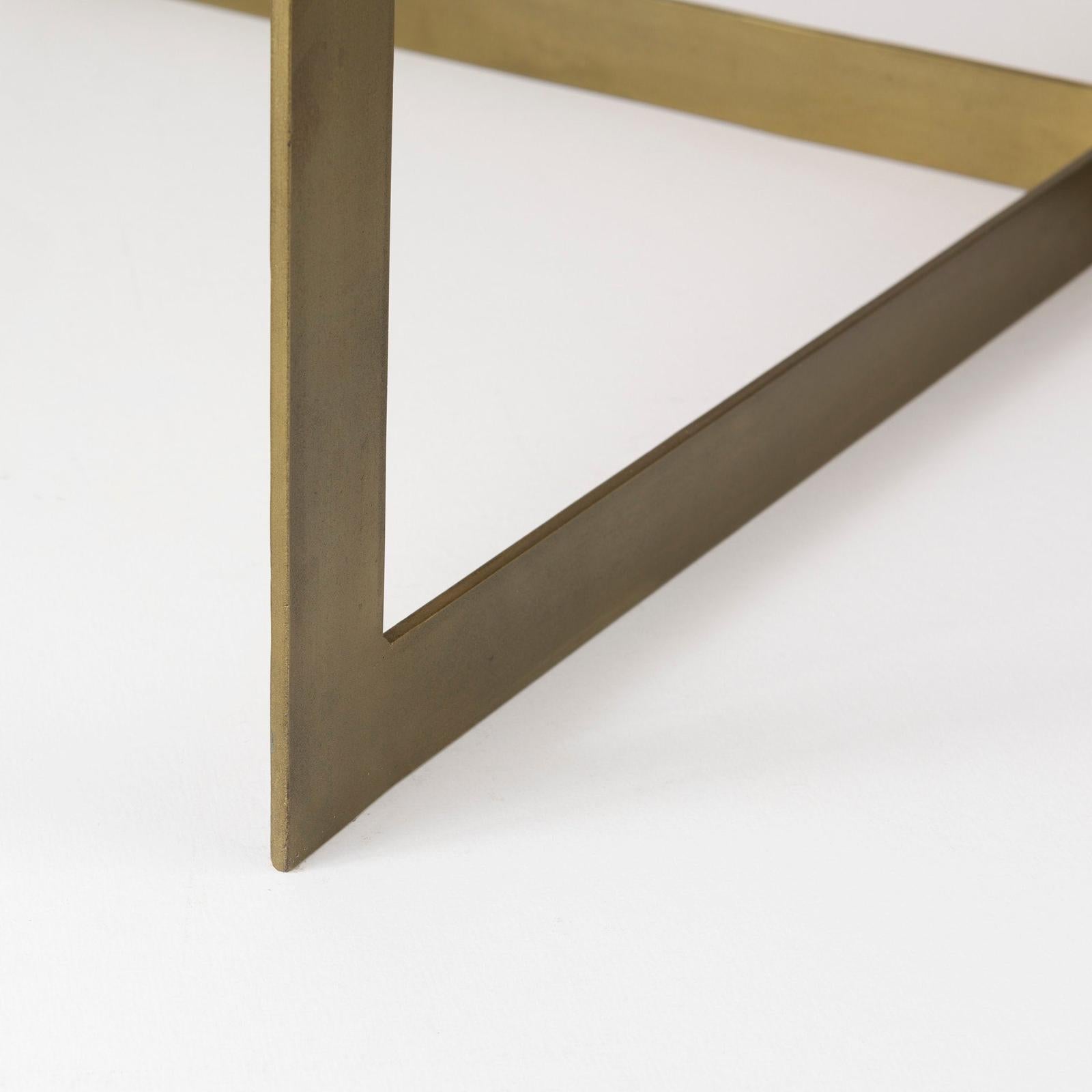 Mercana Faye Metal Base Square Coffee Table