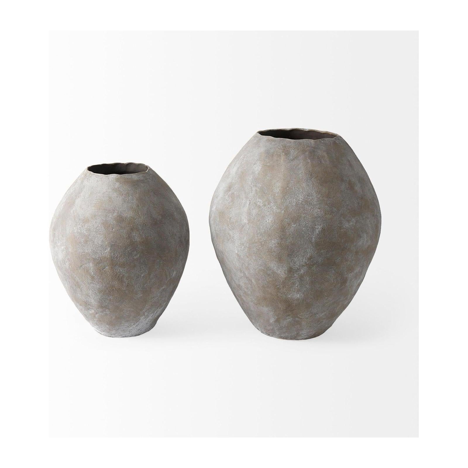 Mercana Gobi Ceramic Oval Vase