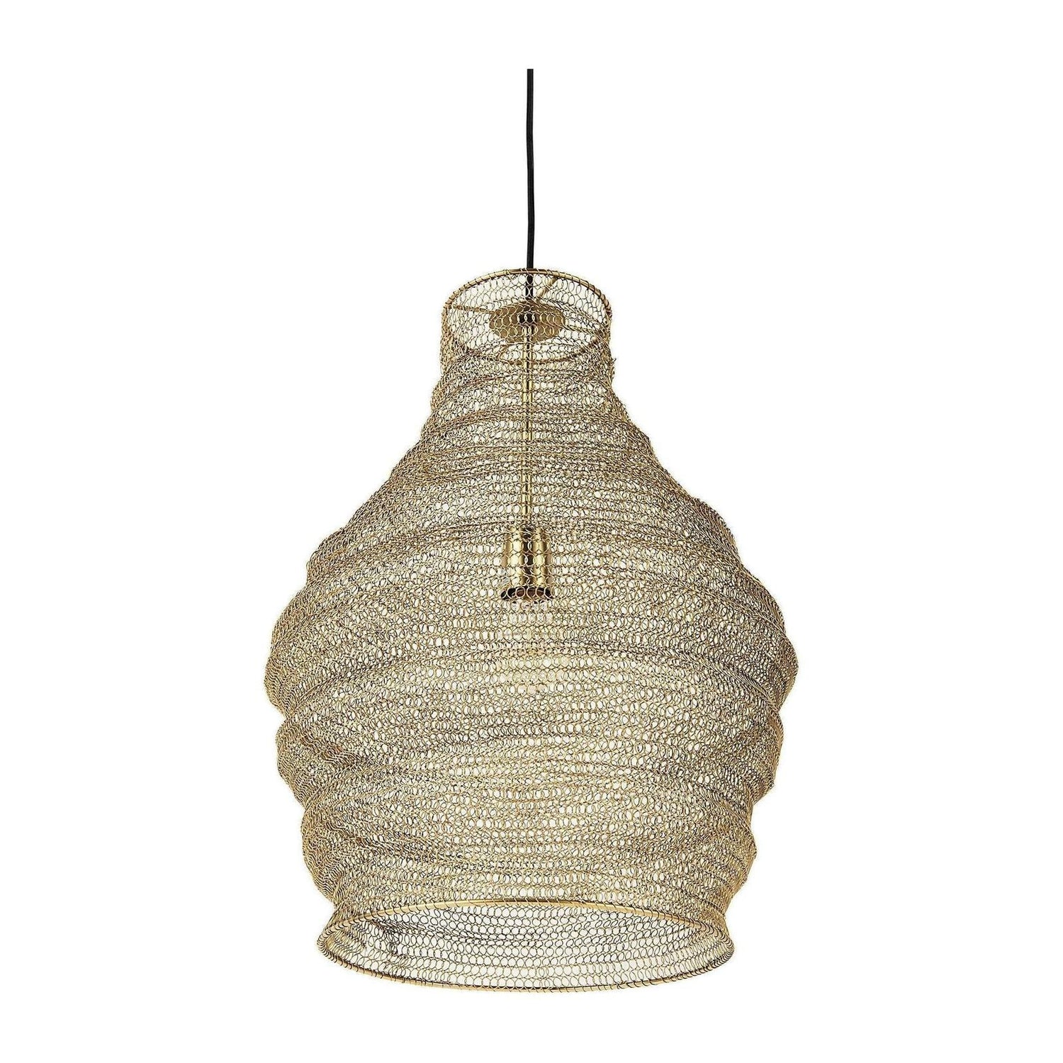 Mercana Halycon Gold Mesh and Iron Pendant Light