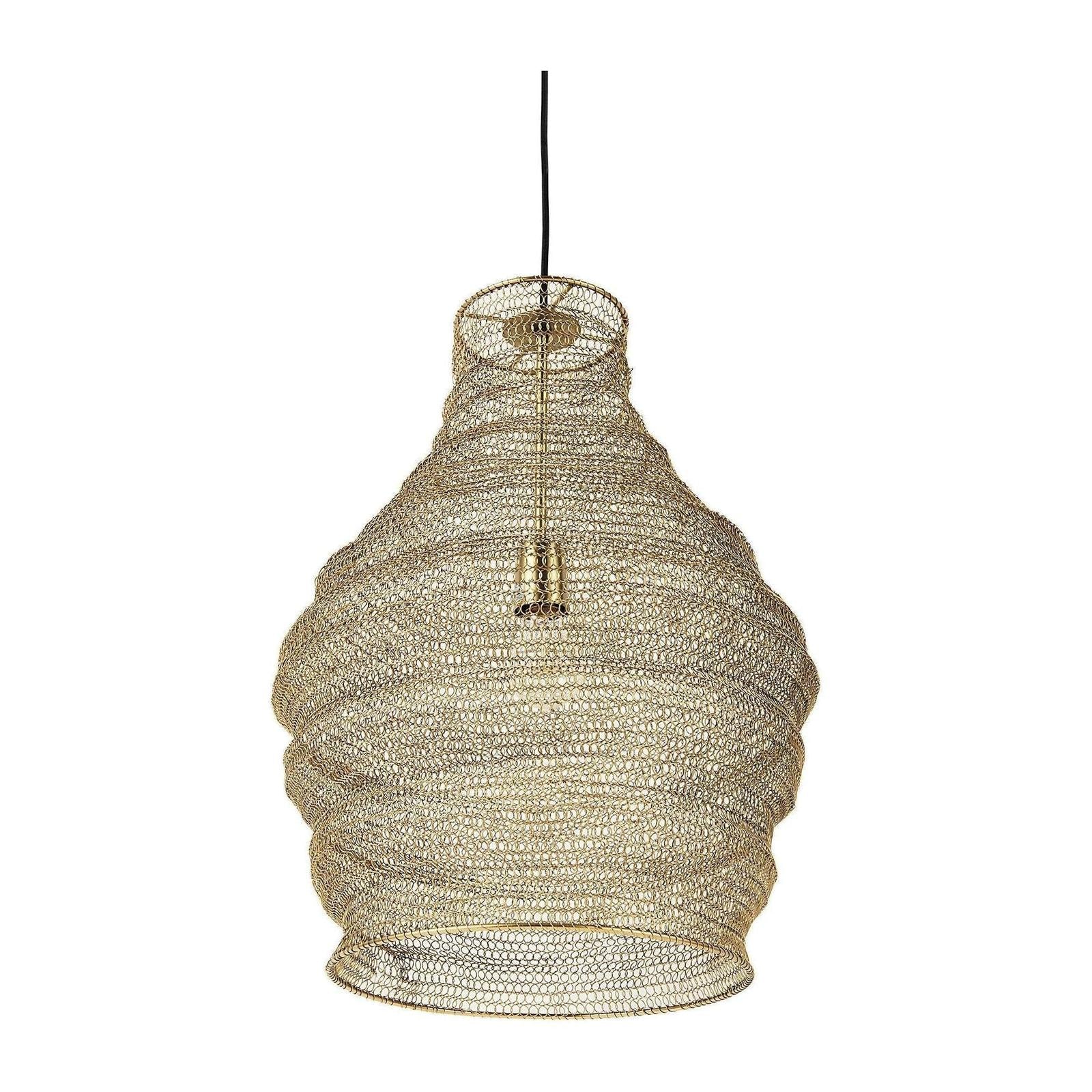 Mercana Halycon Gold Mesh and Iron Pendant Light