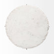 Mercana Reinhold Round Live-Edge Marble Top and Gold Metal Base Side/End Table