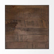 Mercana Trestman Square Top Medium Brown Wood and Iron Cross Braced End/Side Table Clearance