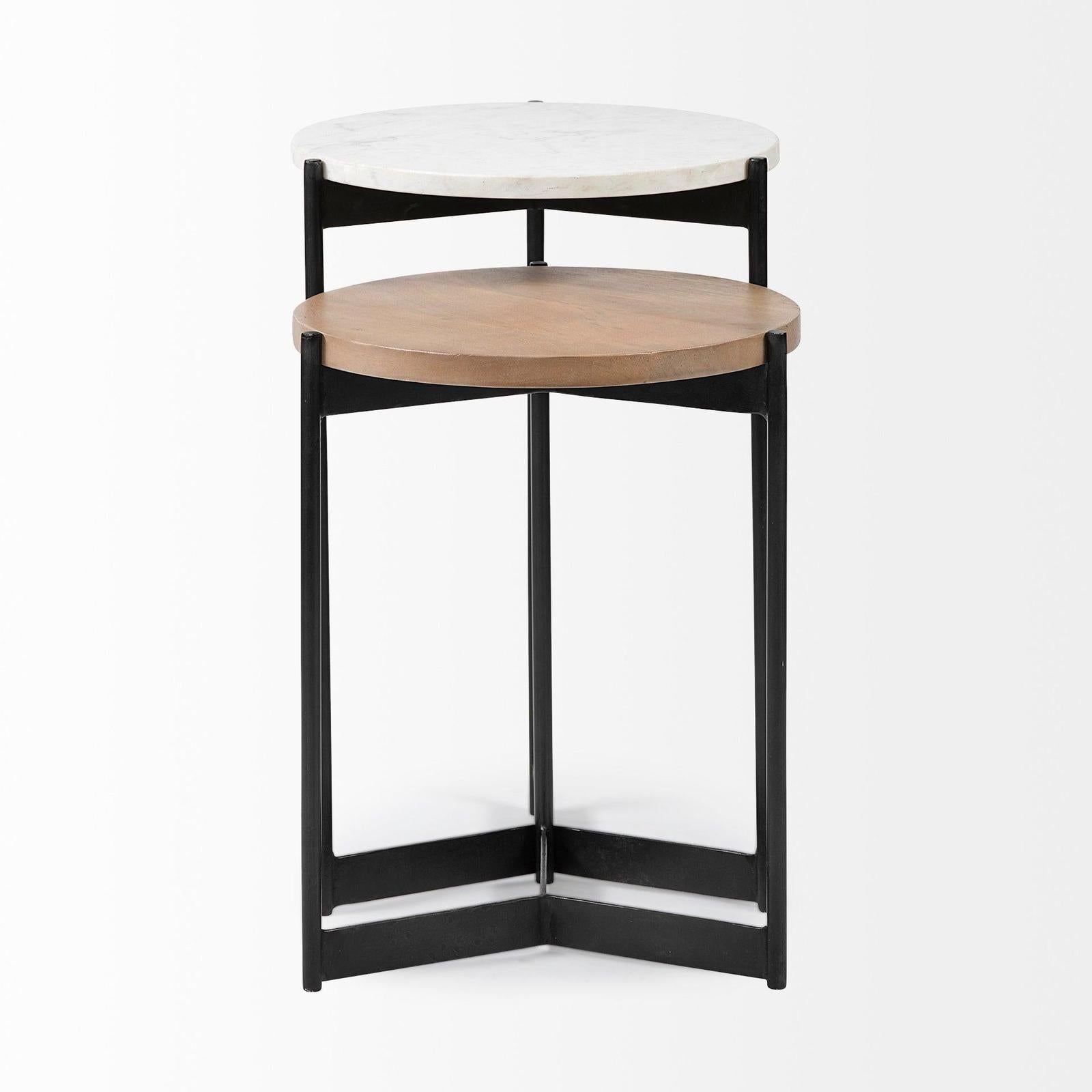 Mercana Larkin Marble & Nesting End/Side Tables