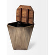 Mercana Esagono Octagonal Reclaimed Wood End/Side Table w/ Storage Clearance