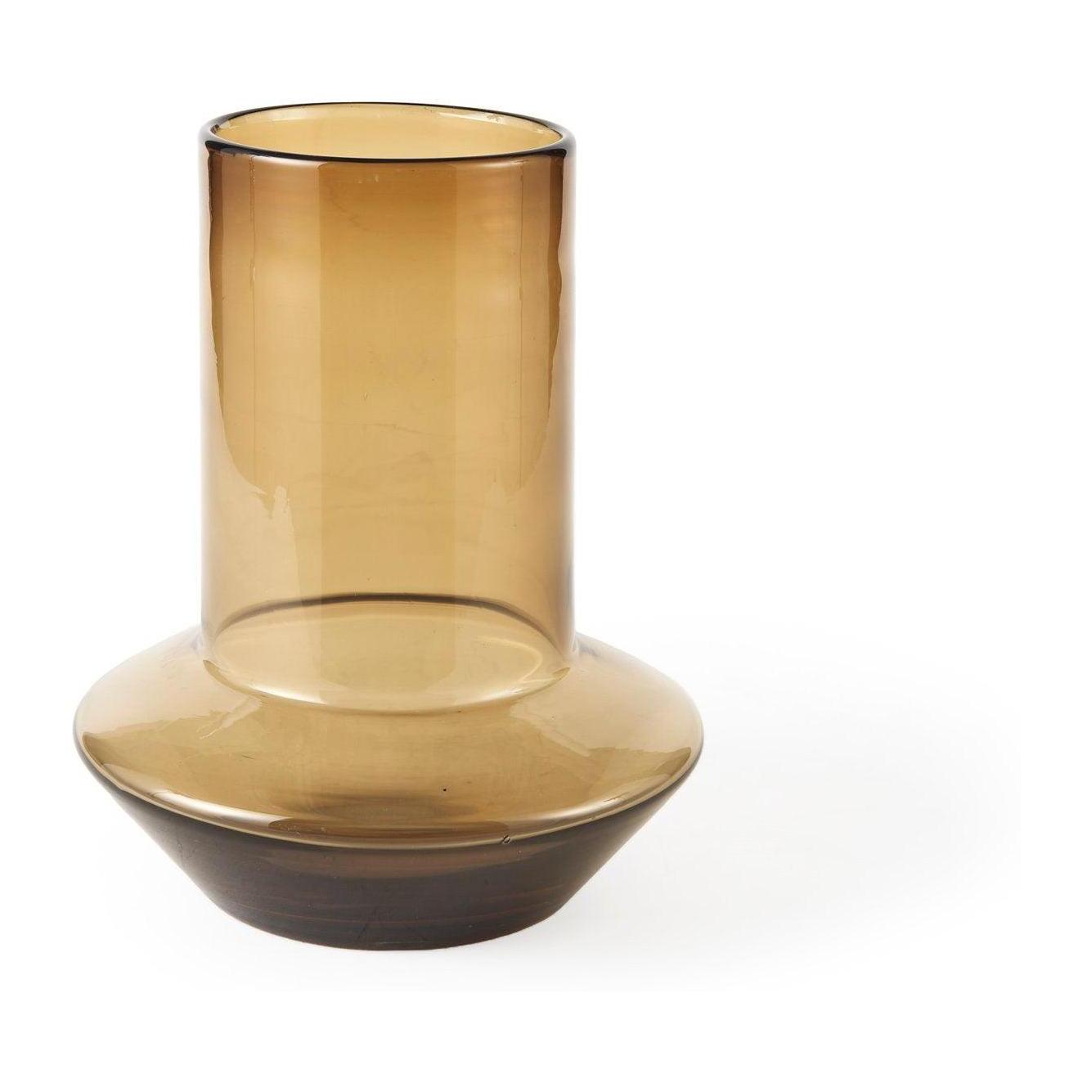 Mercana Amrita Golden Brown Glass Vase