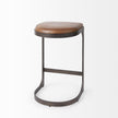 Mercana Tyson Leather W/ Metal Frame Counter Stool