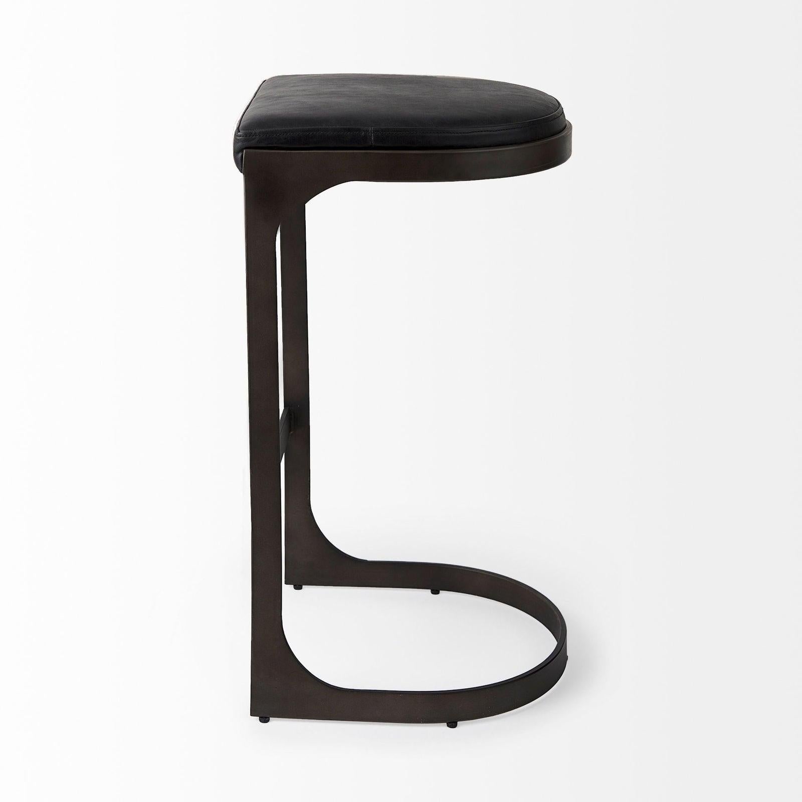 Mercana Tyson Leather W/ Metal Frame Bar Stool Clearance