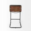 Mercana Berbick Medium Brown Leather W/ Iron Frame Counter Stool