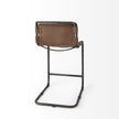 Mercana Berbick Medium Brown Leather W/ Iron Frame Counter Stool