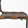 Mercana Berbick Medium Brown Leather W/ Iron Frame Counter Stool