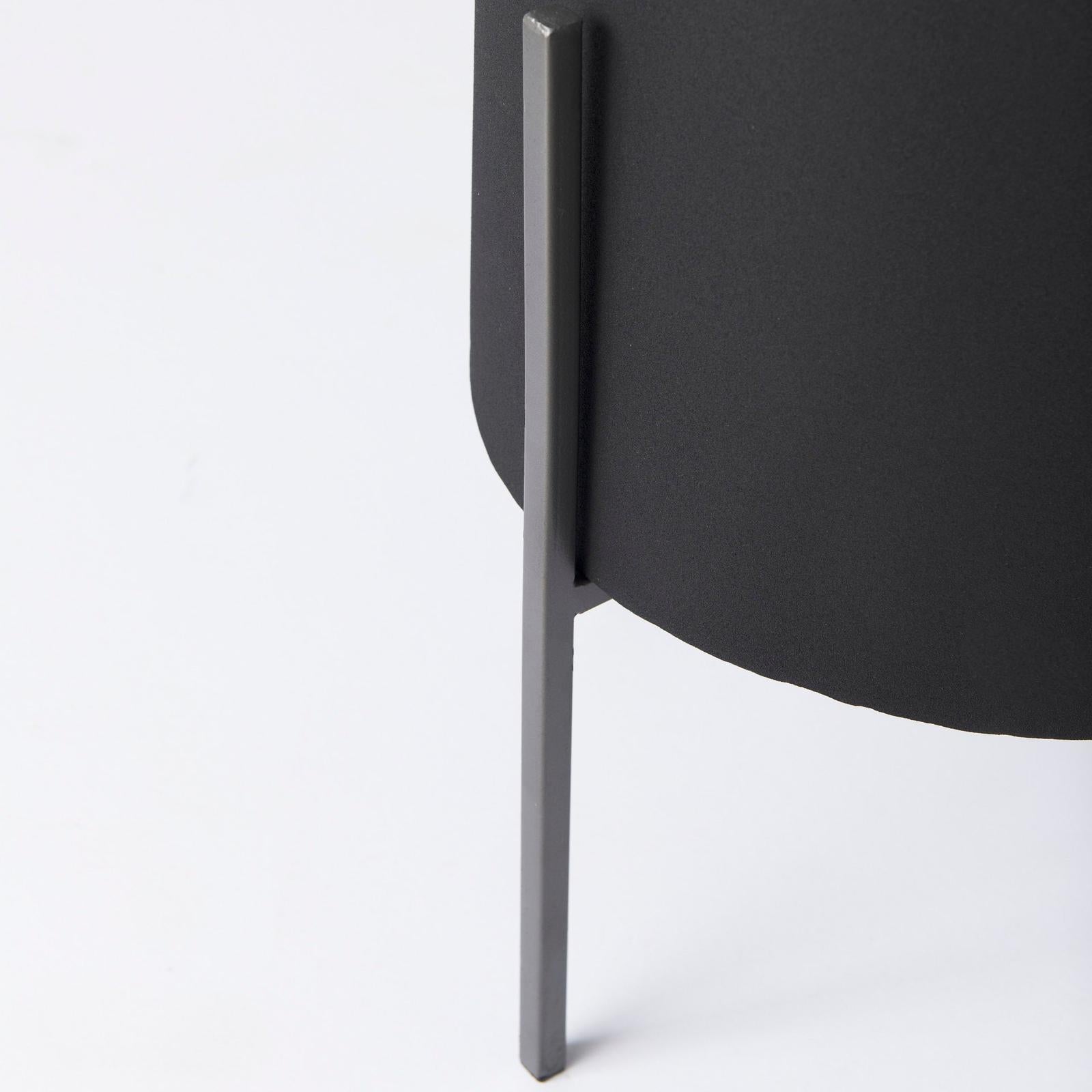 Mercana Claypoole Black Plant Stands - Set of 3 Clearance