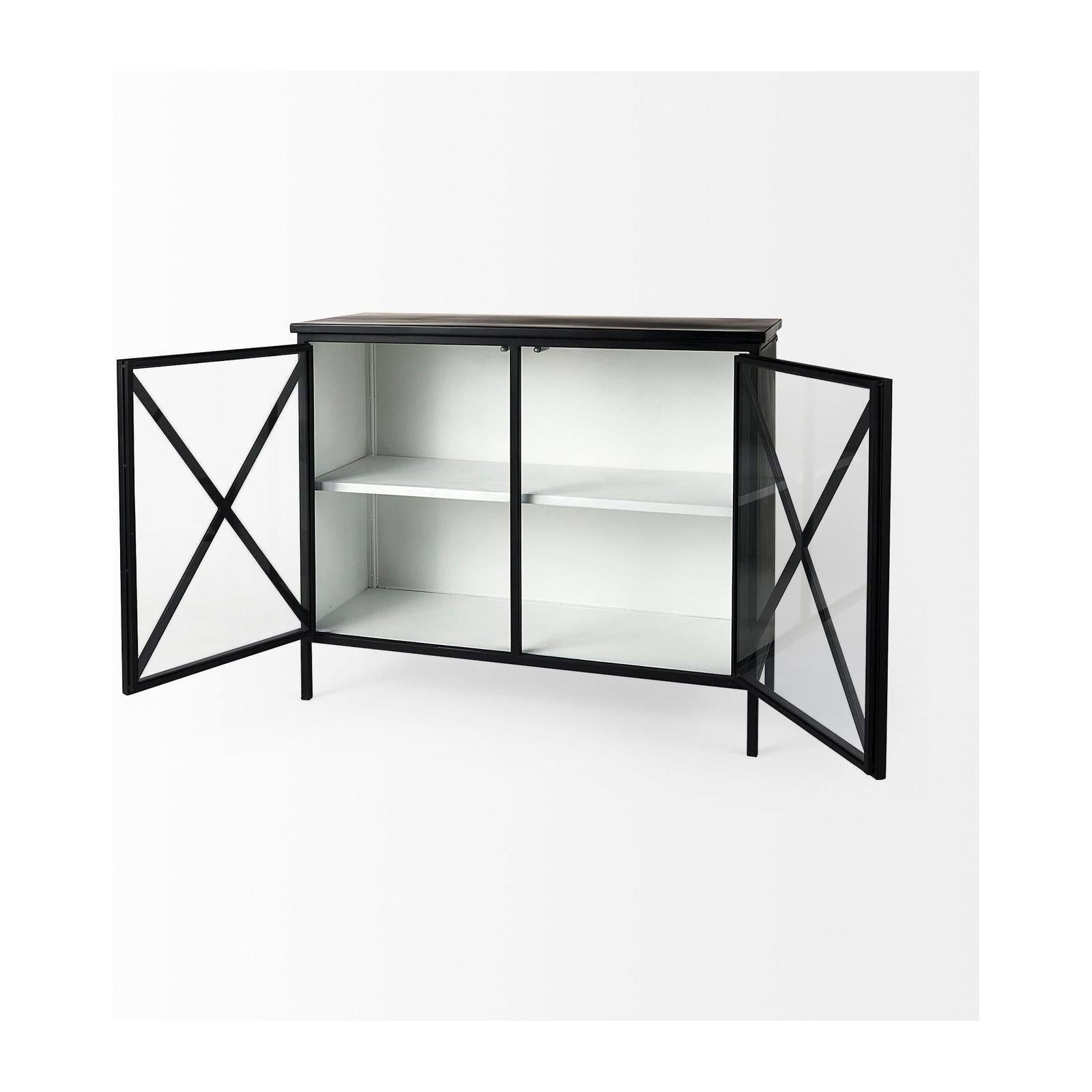 Mercana Aurelia Two Door Glass Cabinet Clearance