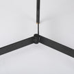 Mercana Marquisa Light Brown Wood W/ Black Metal Base Nesting Side Tables- Set of 2