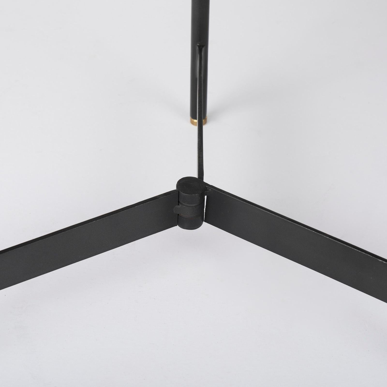 Mercana Marquisa Light Brown Wood W/ Black Metal Base Nesting Side Tables- Set of 2