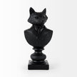 Mercana Murray Black Painted Resin Fox in a Suit Bust