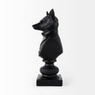 Mercana Murray Black Painted Resin Fox in a Suit Bust