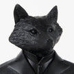 Mercana Murray Black Painted Resin Fox in a Suit Bust