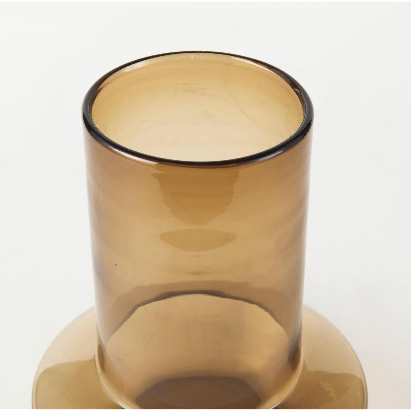 Mercana Amrita Golden Brown Glass Vase