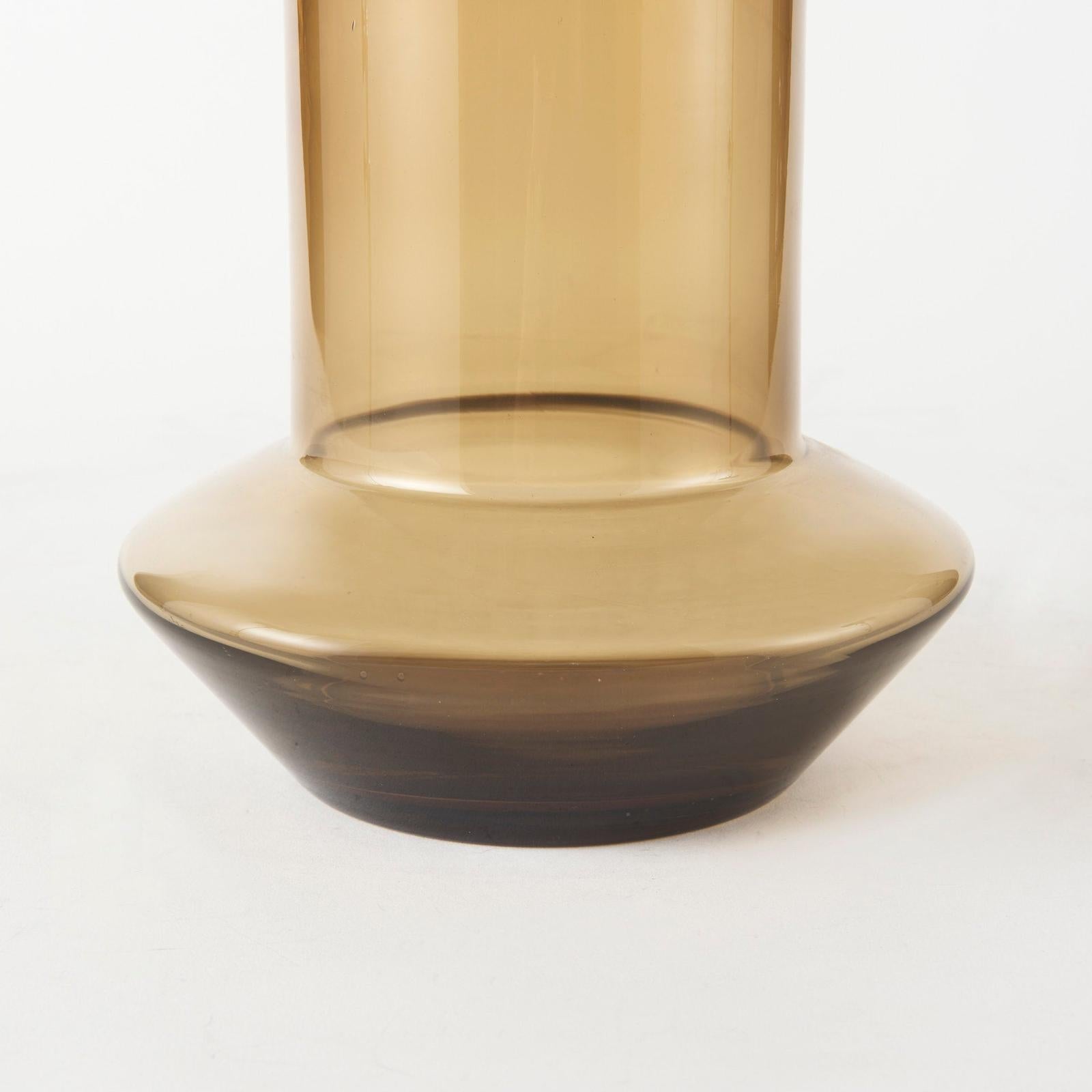 Mercana Amrita Golden Brown Glass Vase