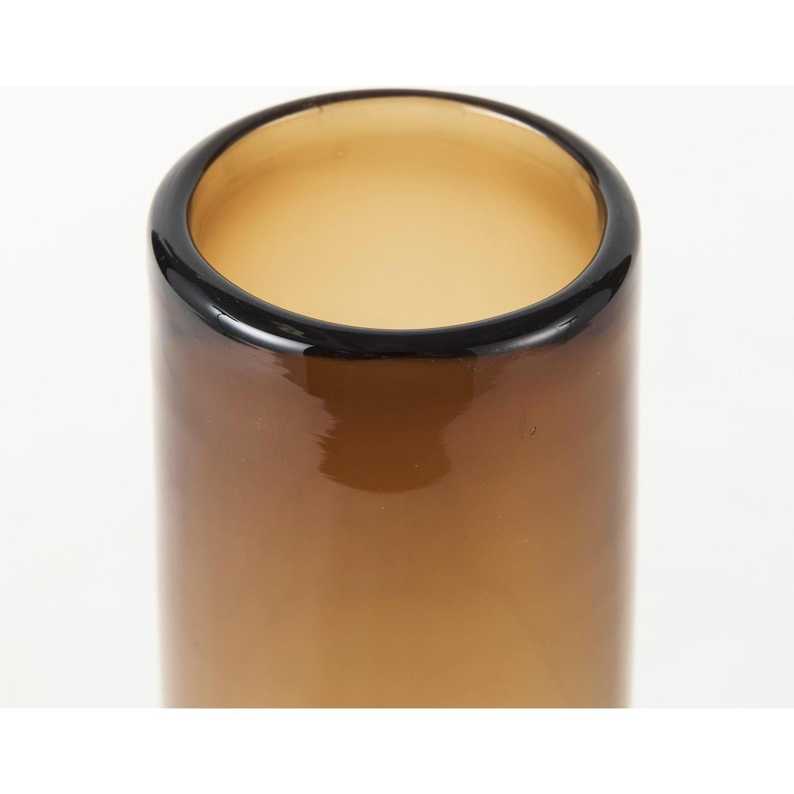 Mercana Amrita Golden Brown Glass Vase