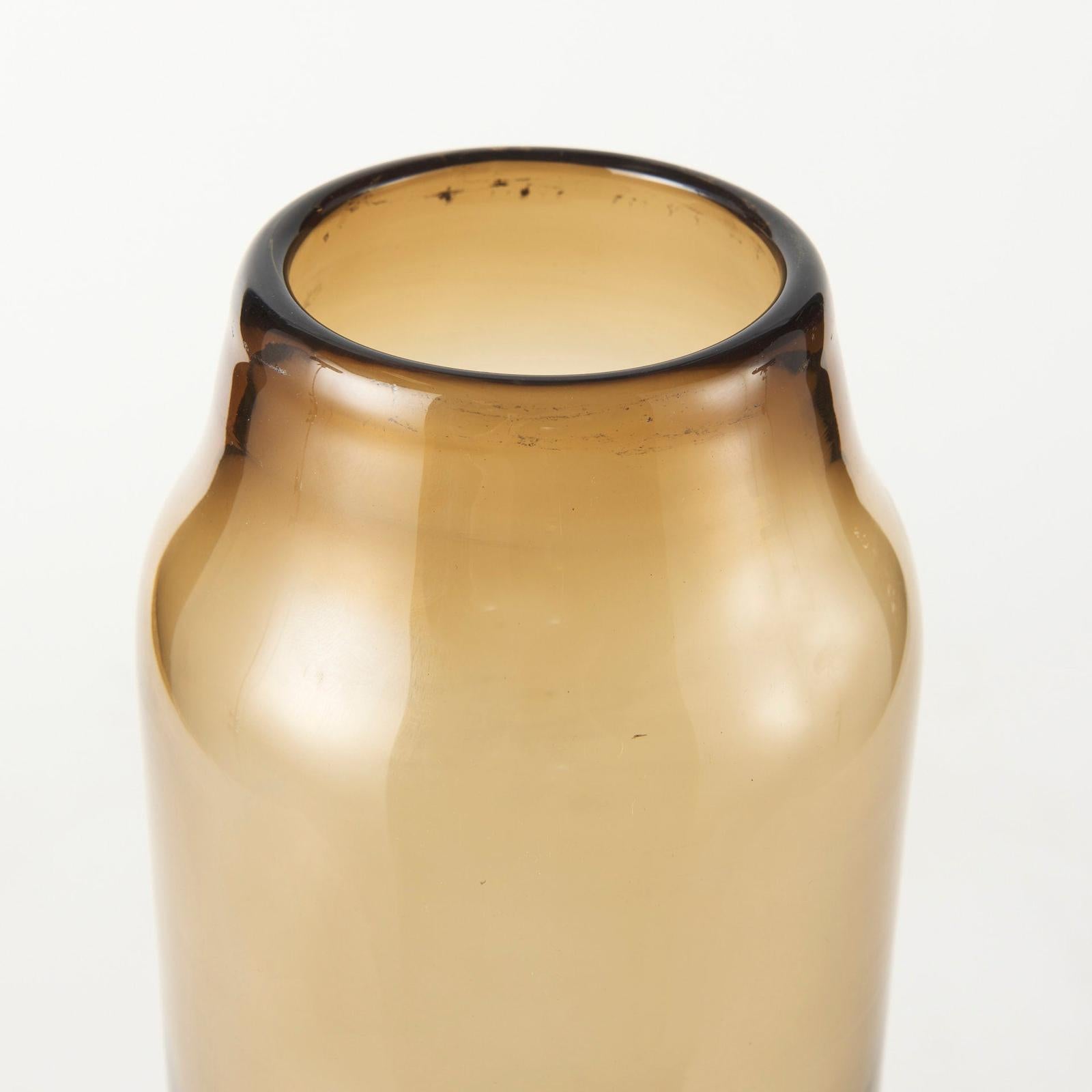 Mercana Amrita Golden Brown Glass Vase