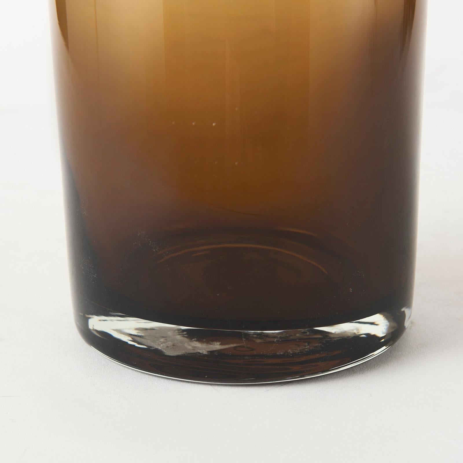 Mercana Amrita Golden Brown Glass Vase