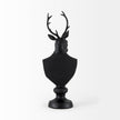 Mercana Mozart Black Painted Resin Deer Bust