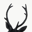 Mercana Mozart Black Painted Resin Deer Bust