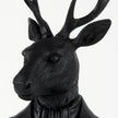 Mercana Mozart Black Painted Resin Deer Bust