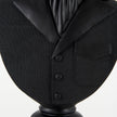 Mercana Mozart Black Painted Resin Deer Bust