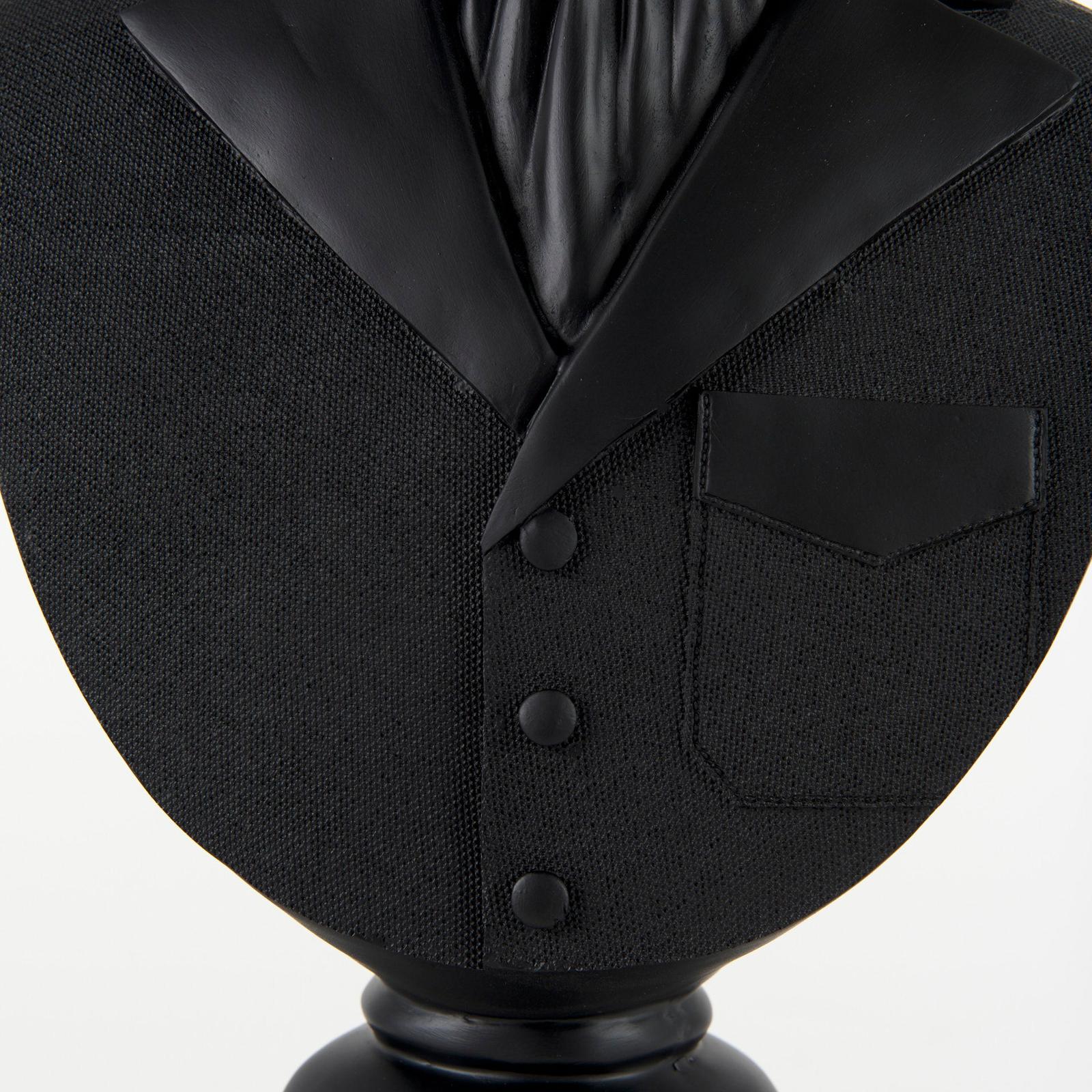 Mercana Mozart Black Painted Resin Deer Bust