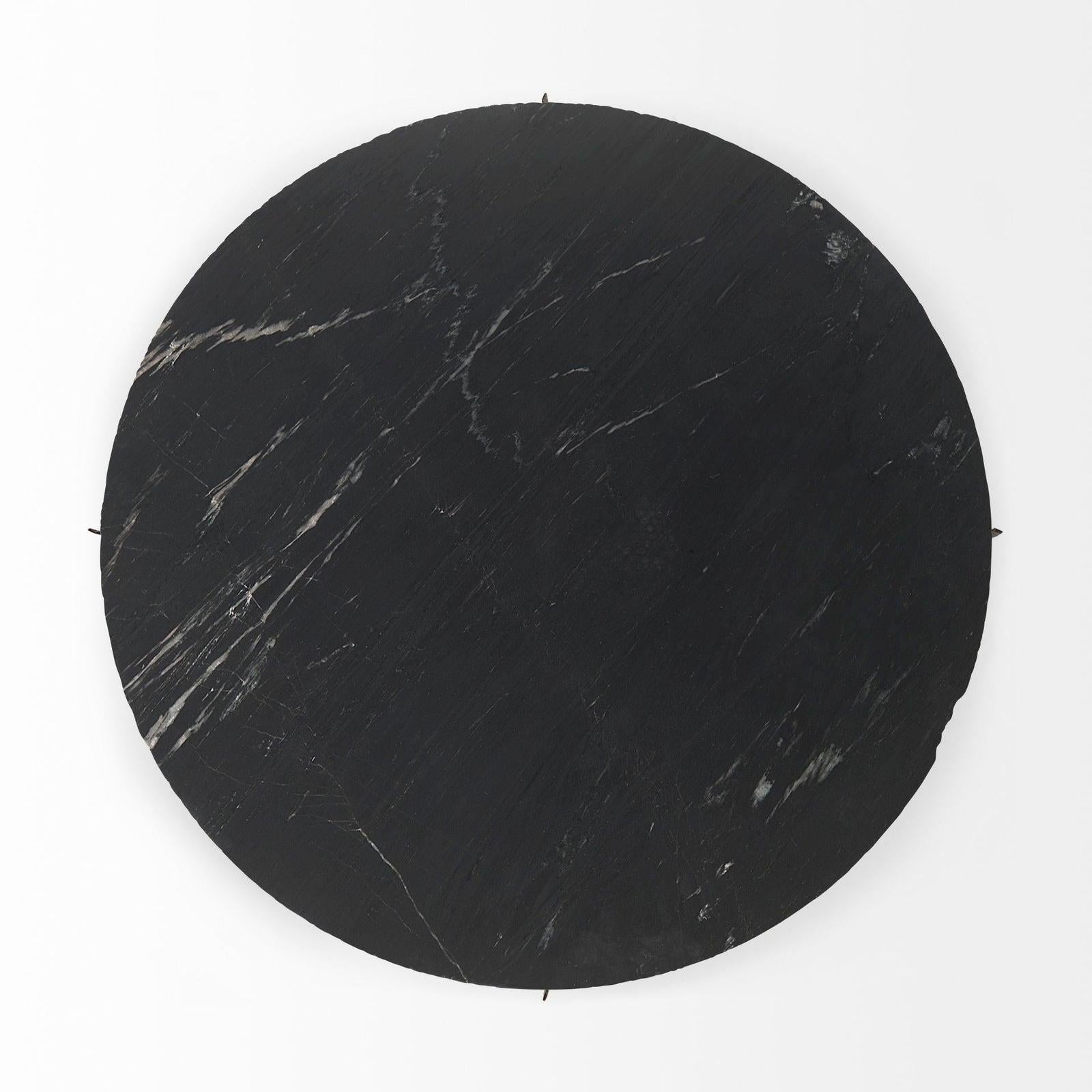 Mercana Reinhold Round Metal Base Coffee Table