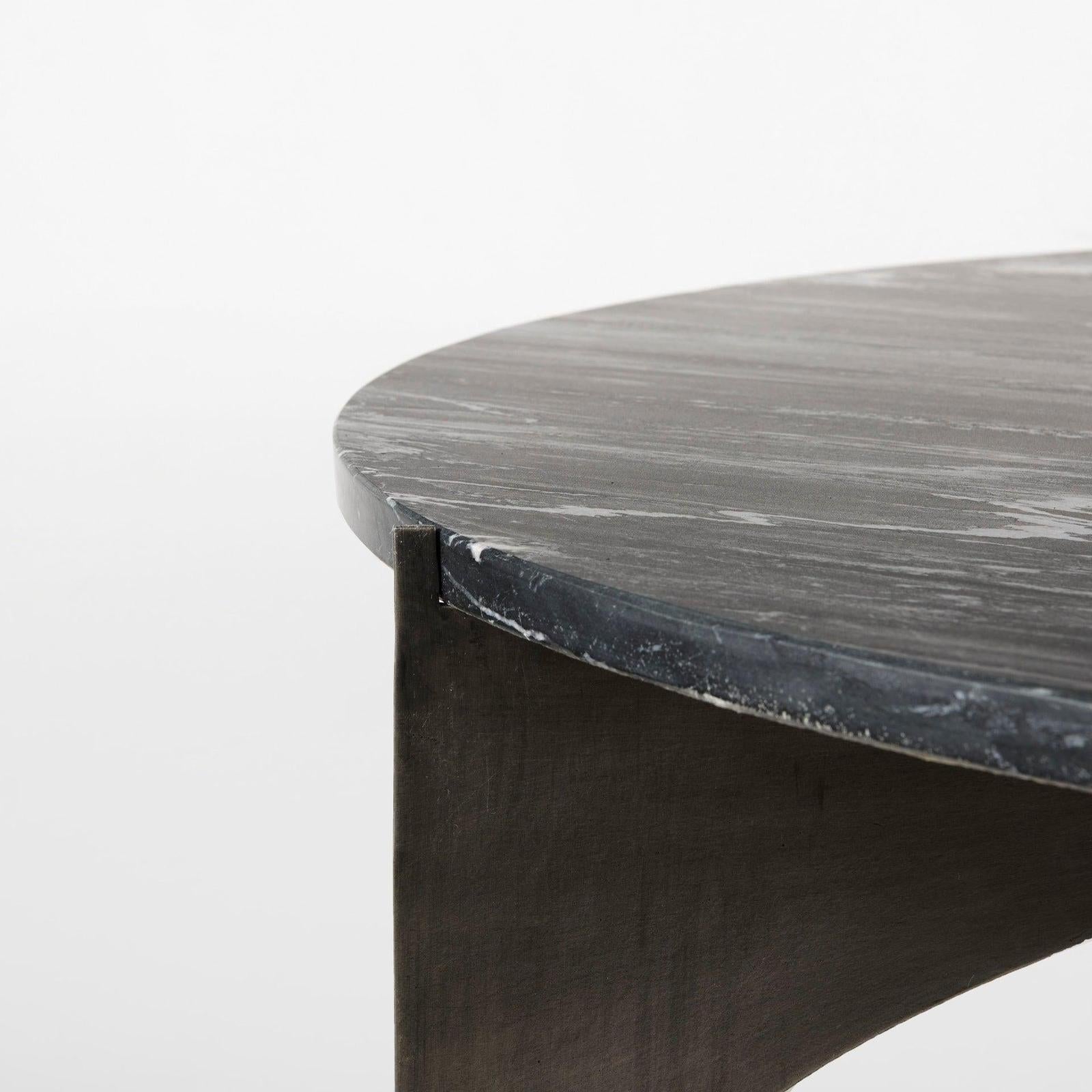 Mercana Reinhold Round Metal Base Coffee Table